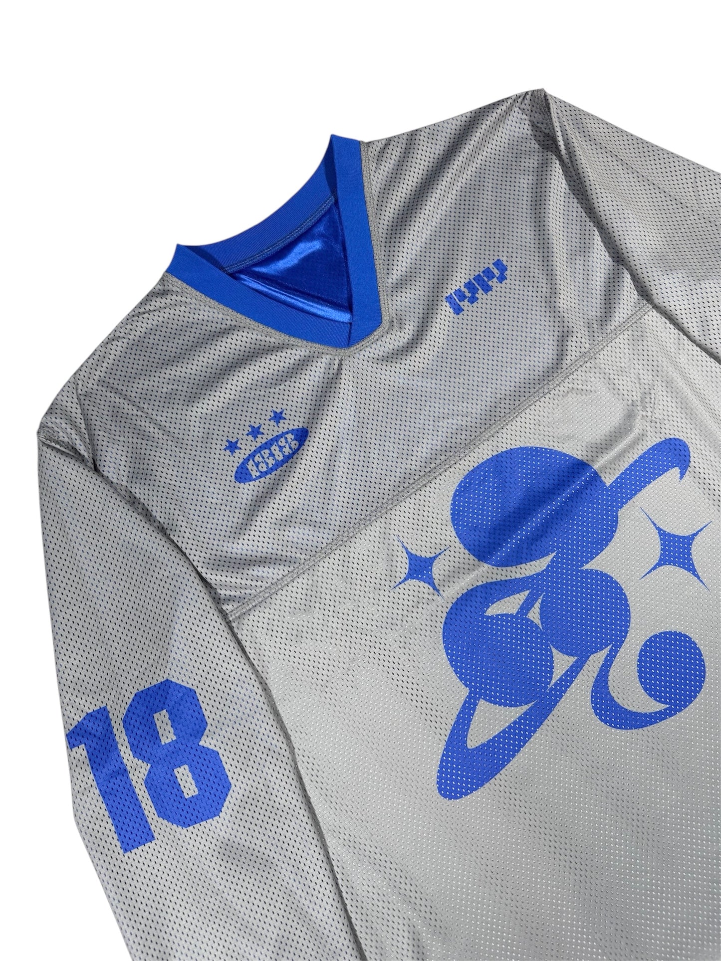 MESH TEAM L/S TEE gray