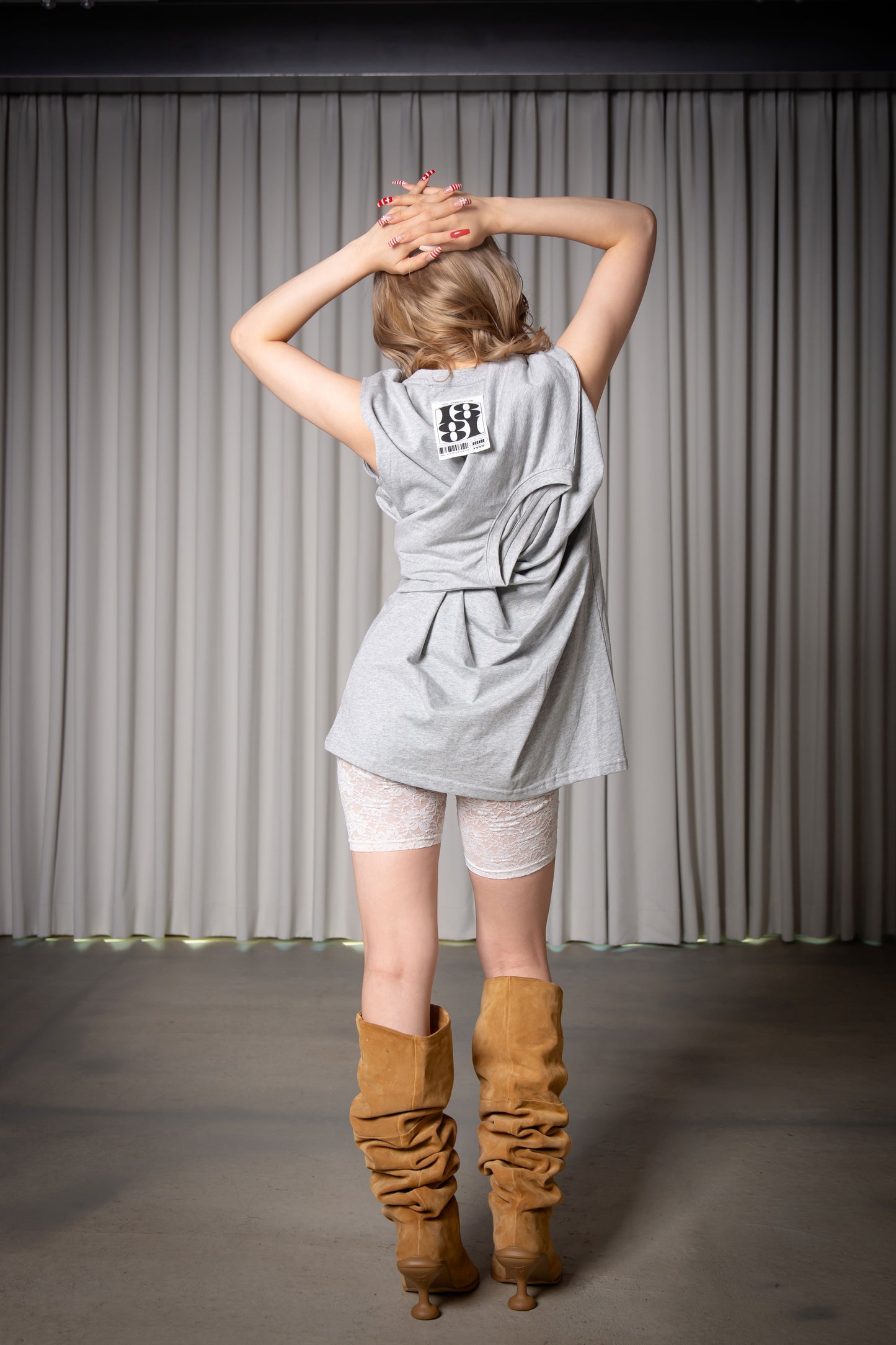 2WAY TANKTOP gray