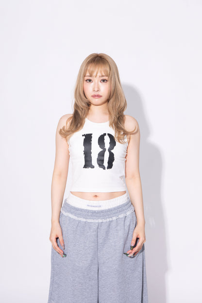 NUMBERING TANKTOP white