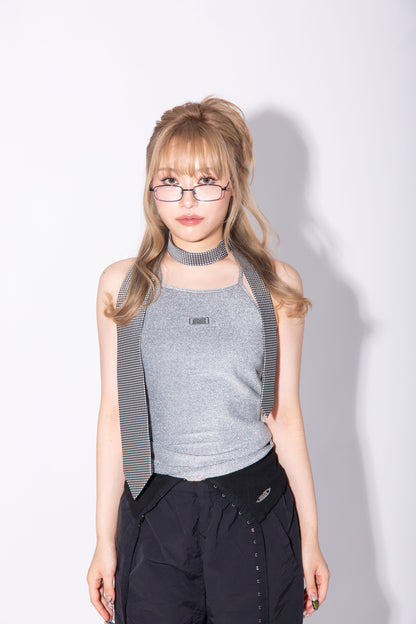 GLITTER CAMI silver