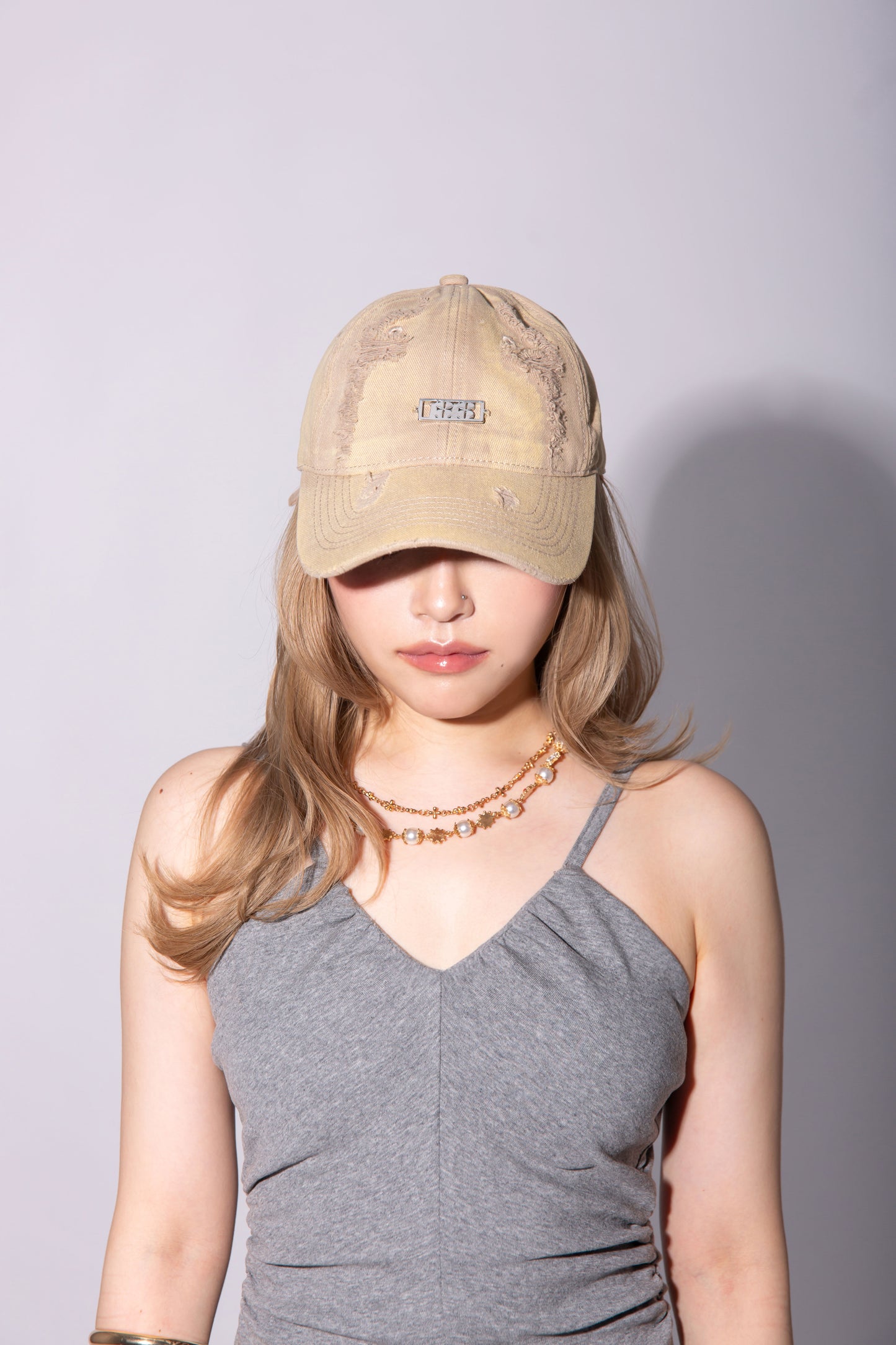 1818 DAMAGE CAP beige