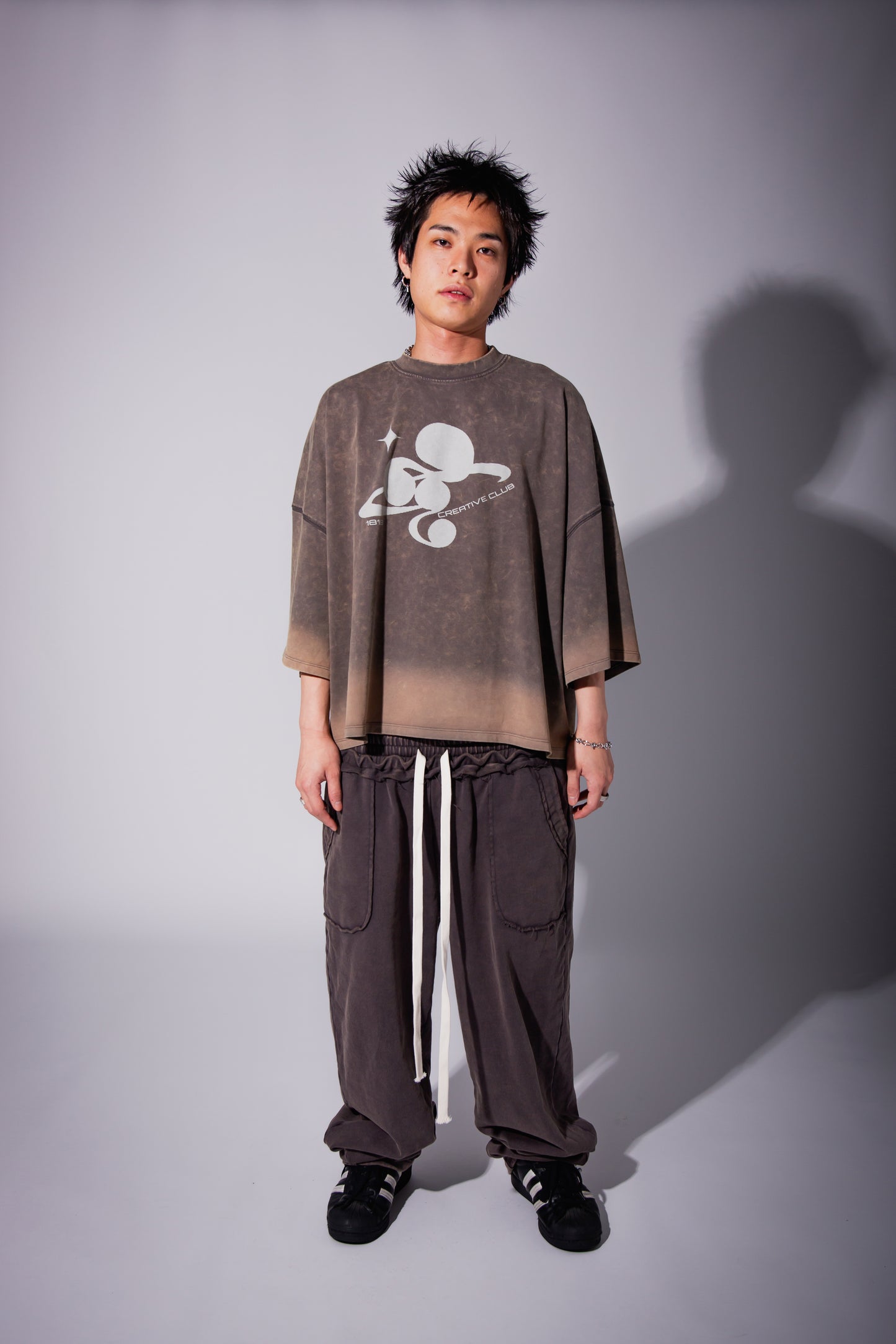 WASHED BIG TEE gray