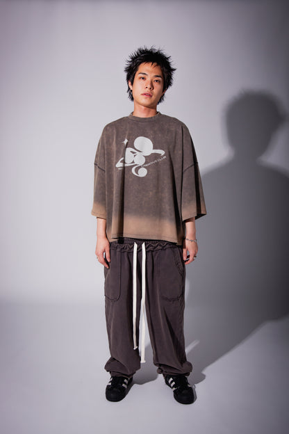 WASHED BIG TEE gray