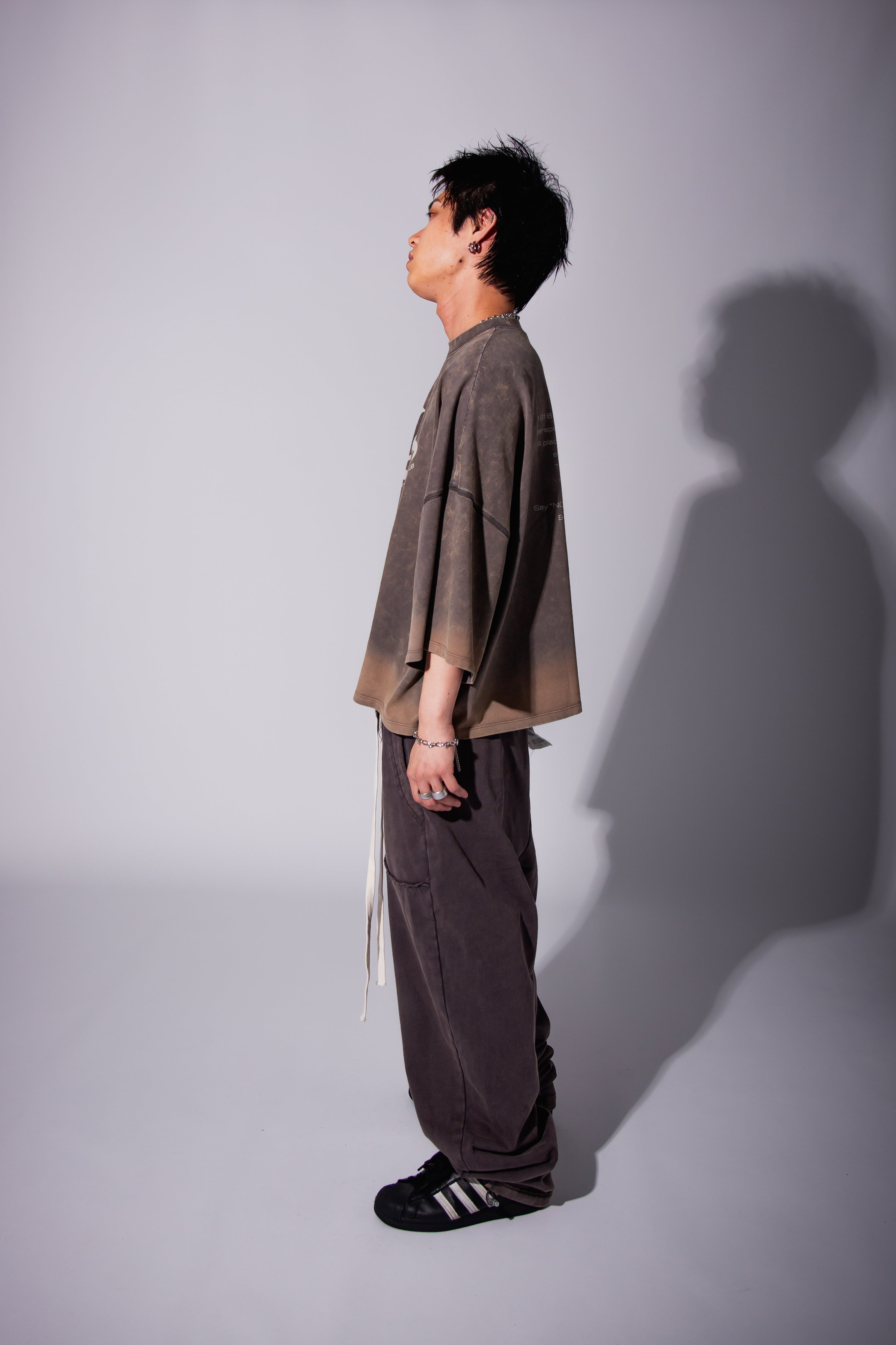 WASHED BIG TEE gray – 1818