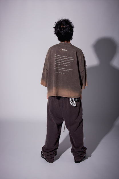 WASHED BIG TEE gray