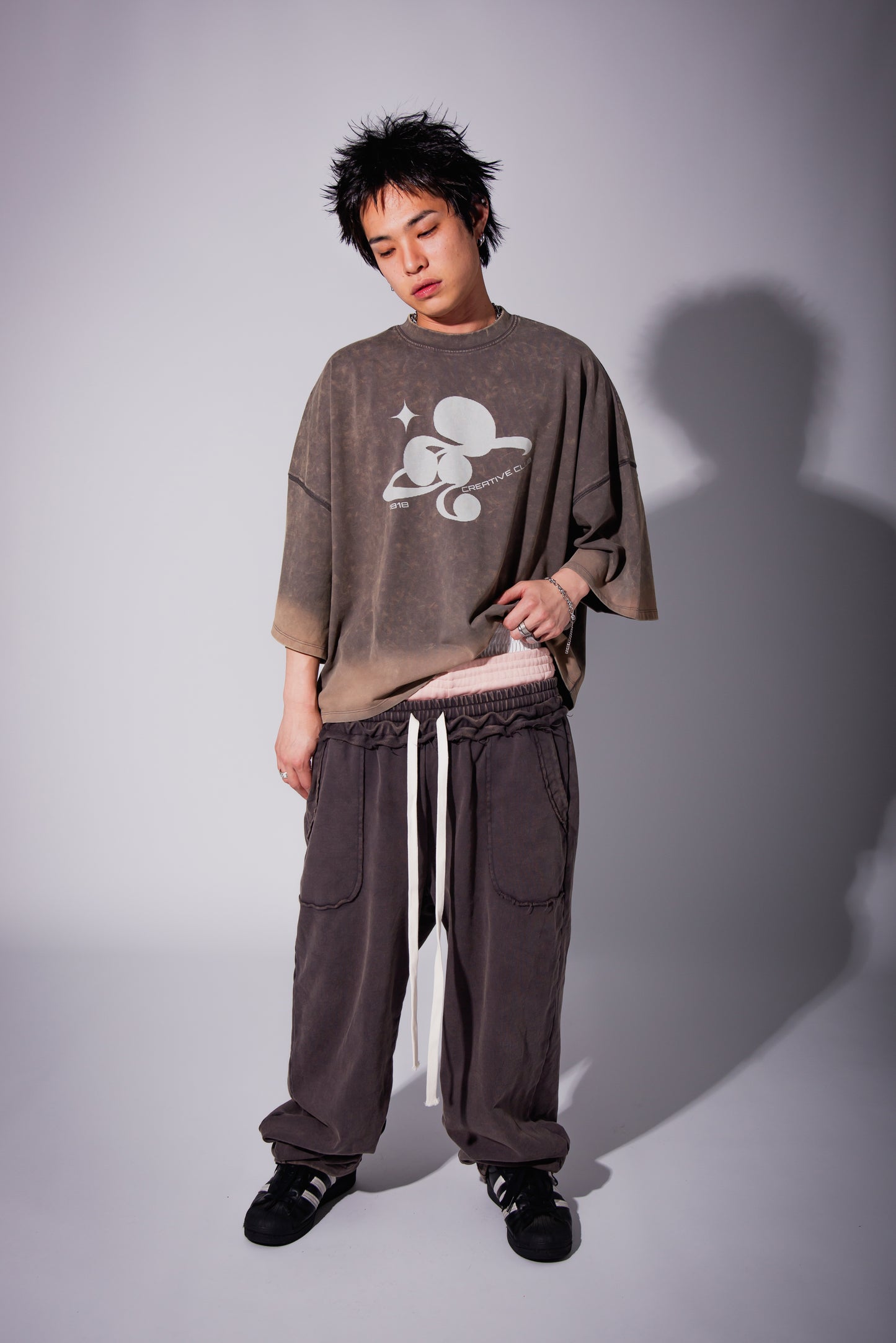 WASHED BIG TEE gray