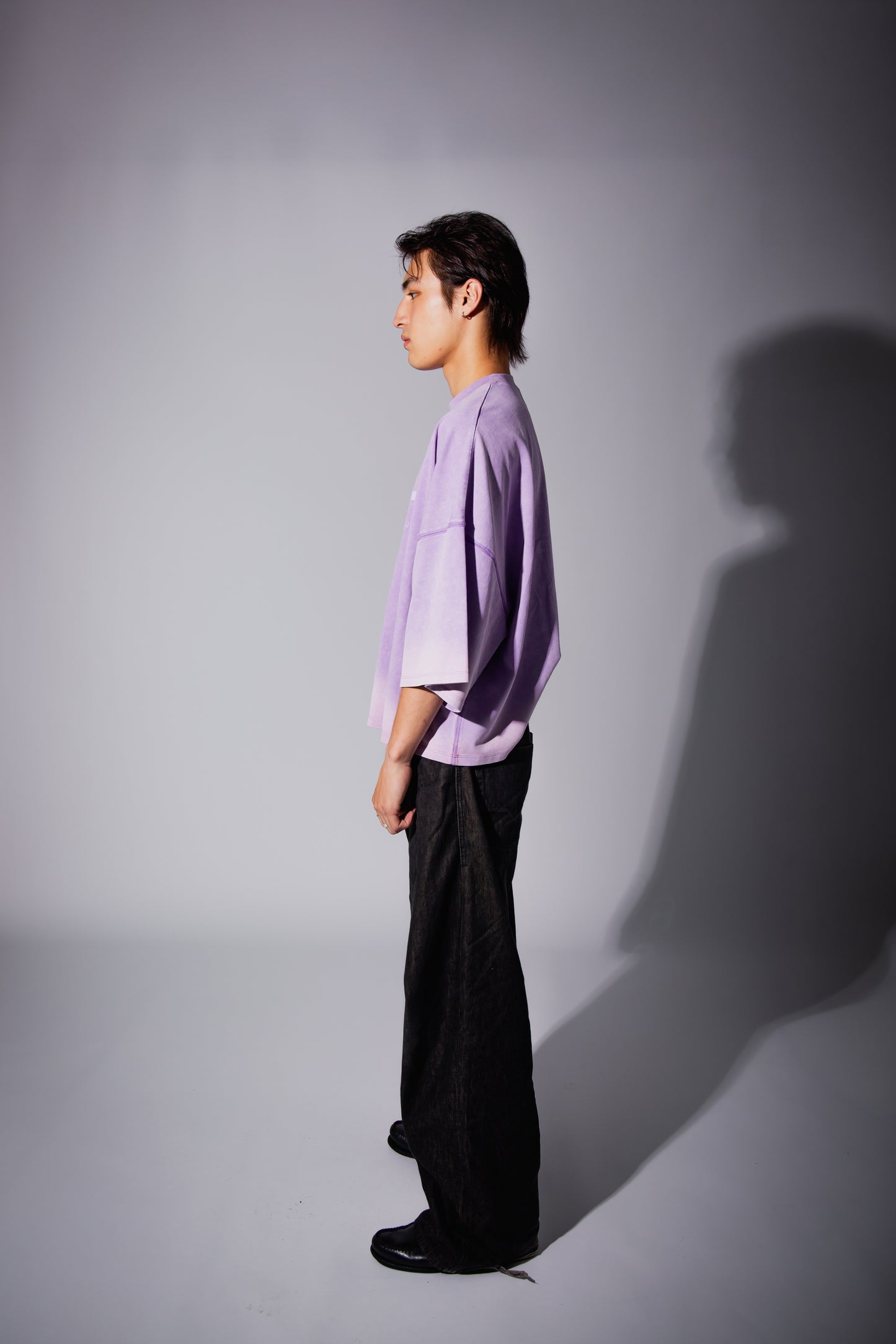 WASHED BIG TEE purple