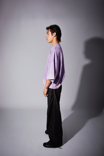 WASHED BIG TEE purple