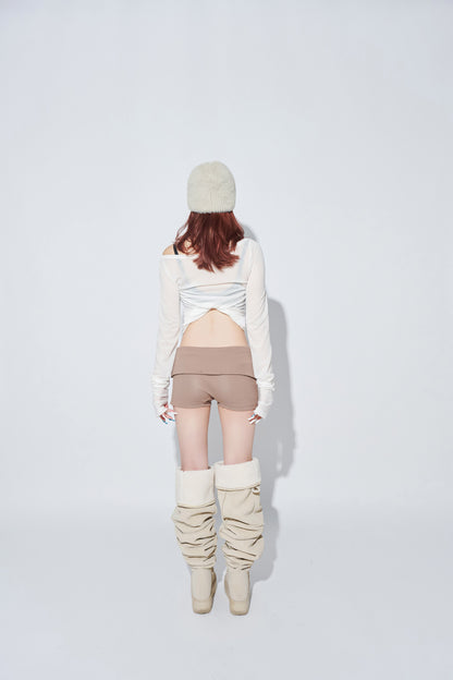 DAMAGE HOT PANTS brown