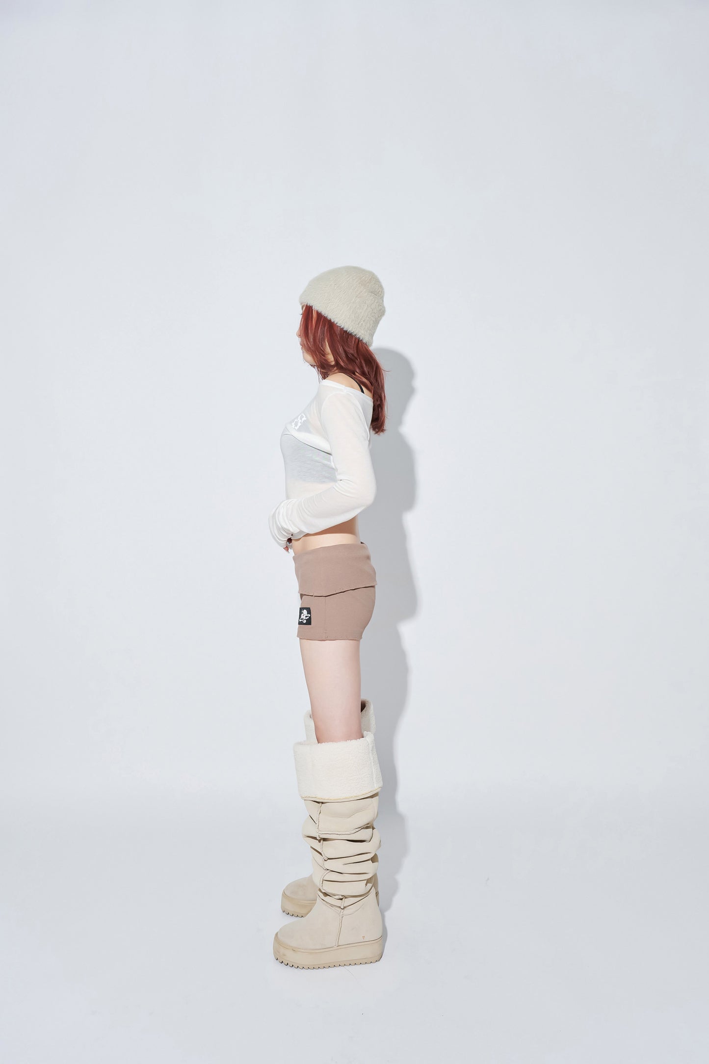 DAMAGE HOT PANTS brown