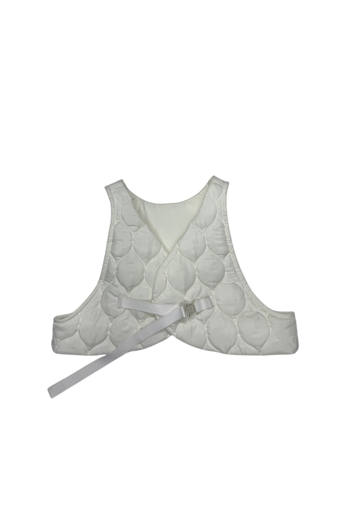 QUILTING VEST white