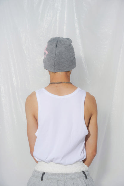 SYMBOL LOGO BEANIE gray